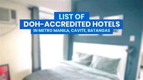 accredited hotels for quarantine manila|LIST: BOQ.